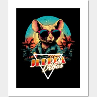 Retro Wave Jerboa Vibes Posters and Art